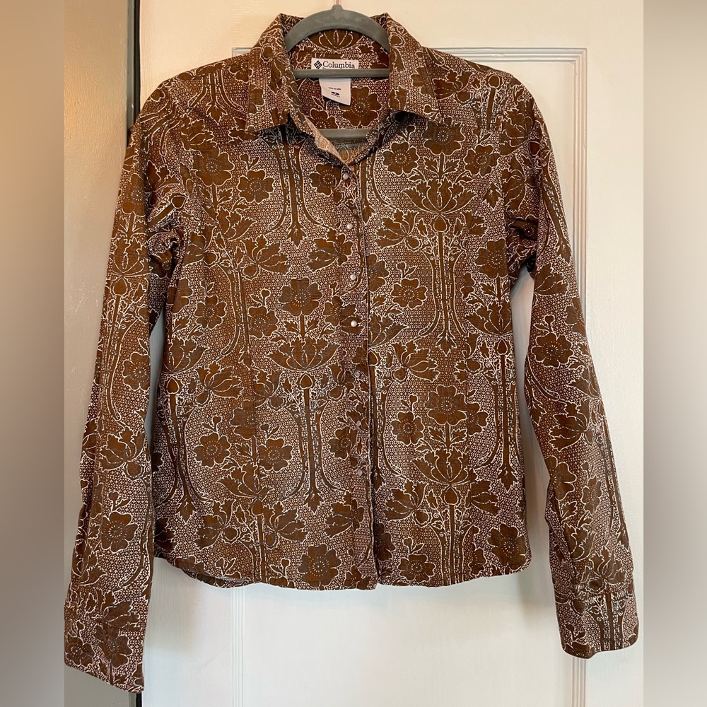 Columbia flower print button down
